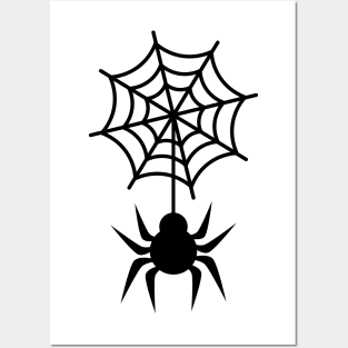 Spider With Web Posters and Art